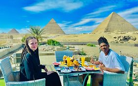 Blue Scarab Pyramids View